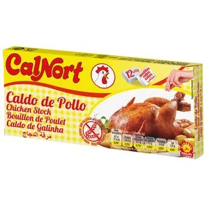 Calnort Pastillas de Caldo de Pollo Deshidratado, con Garantia Halal 12 Uds. 10 G. 120 G