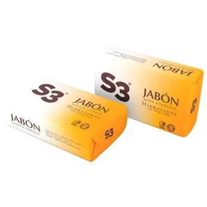 Pastillas de Jabón Hidratante, Ideal para Cara, Cuerpo y Manos S3 2 X 125 G. 250 G