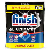 Pastillas Lavavajillas Ultimate Finish 32 Unidades