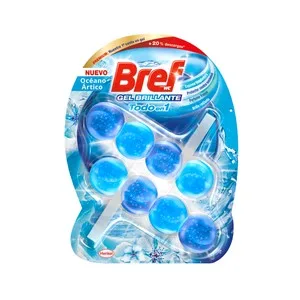 Bref Pastillas WC Océano Artico Todo en 1 Bref GEL Brillante 2 Uds. X 42 Uds.