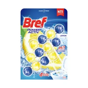 Bref Pastillas Wc Poder Activo Limón 3 X 50 Gr. 150 G