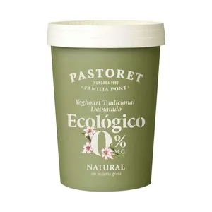 Pastoret Yogur Natural Desnatado Ecológico (0% Materia Grasa) 500 G.
