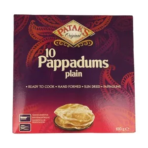 Patak"s Pappadums Natural Patak"s 100 G.