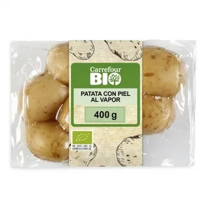 Patata con Piel al Vapor Carrefour Bio 400 G