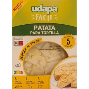 Patata para Tortilla Cocida al Vapor Tu Plato en 5 Minutos Udapa