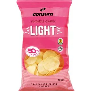 Patatas Chips Ligera Bolsa 150 Gr