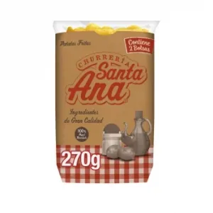Patatas Fritas Churrería Santa Ana sin Gluten Pack de 2 Bolsas de 135 G.