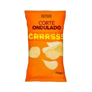 Patatas Fritas Corte Ondulado Hacendado 0.15 KG