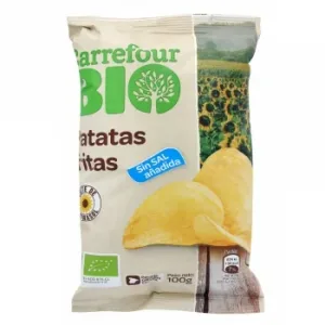 Patatas Fritas Ecológicas Carrefour Bio sin Sal Añadida 100 G.