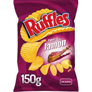 Patatas Fritas Onduladas Sabor Jamón 150 Gr