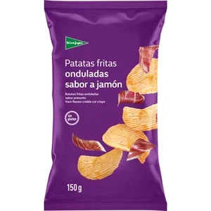 Patatas Fritas Onduladas Sabor Jamón sin Gluten el Corte Ingles