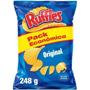 Patatas Fritas Onduladas Sabor Original sin Gluten  Ruffles 248 G