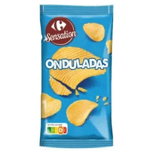 Patatas Fritas Onduladas Sensation Carrefour 170 G.