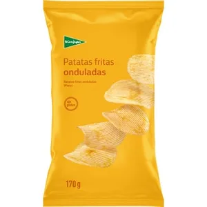 Patatas Fritas Onduladas sin Gluten  el Corte Ingles 170 G