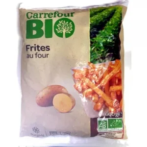 Patatas Fritas para Horno Ecológicas Carrefour Bio 600 G.