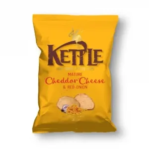 Patatas Fritas Sabor Queso Cheddar y Cebolla Roja Kettle 130 G.
