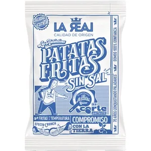 Patatas Fritas Seleccionadas y Elaboradas en Sartén sin Sal la Real