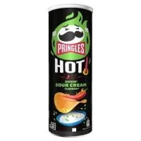 Patatas Hot Flamin Sabor Queso Pringles, Tubo 160 G