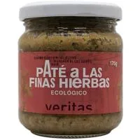 Paté a las Finas Hierbas Ecológico Veritas, Tarro 175 G