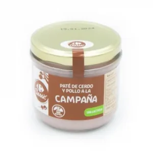 Paté Campaña de Cerdo y Pollo Classic Carrefour sin Gluten y sin Lactosa 160 G.