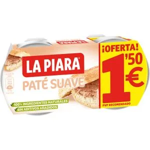 Paté Cerdo Suave Natural Pack de 2