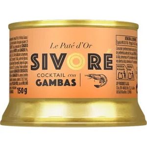 Paté D'or Sivore Cocktail con Gambas la Piara