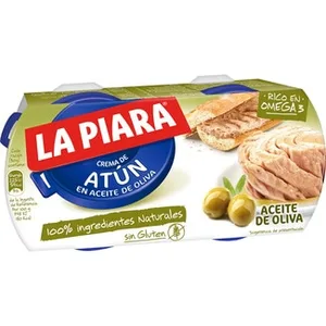 Paté de Atún en Aceite de Oliva sin Gluten Pack 2  la Piara 82 G