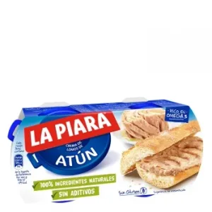 Paté de Atún en Aceite la Piara Pack de 2 Unidades de 75 G.