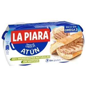 LA Piara Paté de Atún en Aceite Sólo Natural 2 Uds X 75 G. 150 G