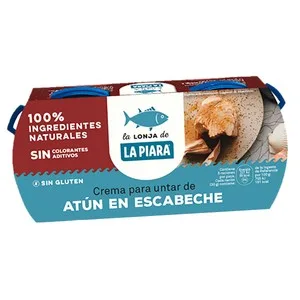 LA Piara Paté de Atún en Escabeche Sólo Natural 2 Ud 75 G. 150 G