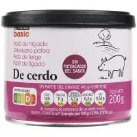 Paté de Hígado de Cerdo con Hierro Eroski, Pack 3x78 G
