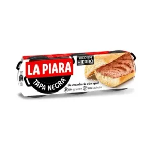 Paté de Hígado de Cerdo Tapa Negra la Piara sin Gluten y sin Lactosa Pack de 3 Latas de 87 G.