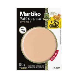 Martiko Pate de Pato Superior (100% Pato) con Cebolla Caramelizada 100 G. 75 G