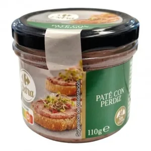 Paté de Perdiz Extra Carrefour sin Gluten 110 G.