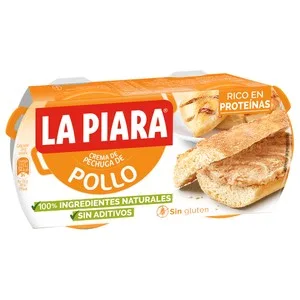 LA Piara Paté de Pollo  Sólo Natural 2 Ud X 75 G. 150 G