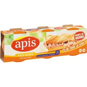 Paté Hígado de Cerdo Suave Pack de 3 240 Gr