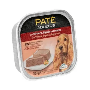 Paté Perro Adulto Delikuit con Ternera, Hígado y Verduras 0.3 KG
