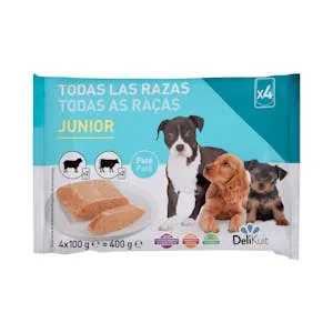 Paté Perro Junior Delikuit con Ternera y Cordero 0.4 KG