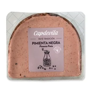 Capdevilla  Paté Tradicional a la Pimienta Negra, Elaborado sin Gluten 100 G.