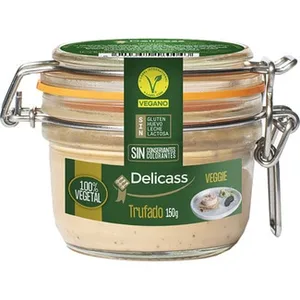 Paté Vegano 100% Vegetal Trufado sin Gluten sin Lactosa Delicass