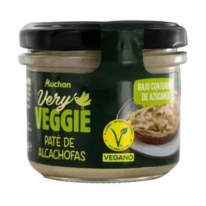 Producto Alcampo Paté Vegano de Alcachofas con bajo Contenido en Azúcares 110 G.