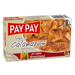 PAY PAY Calamares en Salsa Americana 115 G. 75 G
