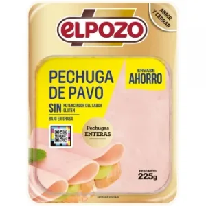 Pechuga de Pavo en Lonchas el Pozo sin Gluten 225 G