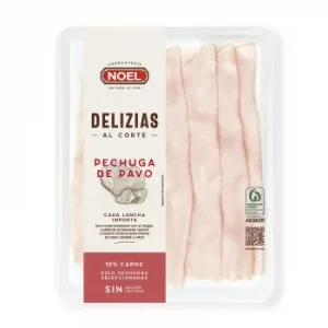 Pechuga de Pavo en Lonchas Noel Delizias sin Gluten y sin Lactosa 110 G
