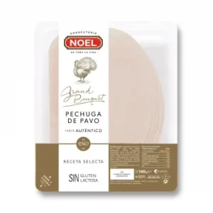 Pechuga de Pavo en Lonchas Noel Grand Bouquet sin Gluten y sin Lactosa 140 G.