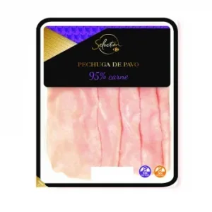 Pechuga de Pavo en Lonchas Carrefour Selection sin Gluten y sin Lactosa 150 G