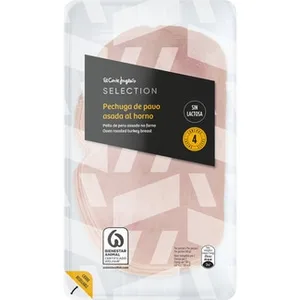 Pechuga de Pavo en Lonchas sin Gluten sin Lactosa el Corte Ingles Selection 120 G