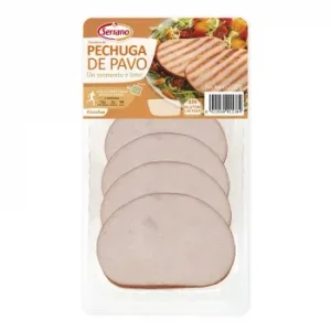 Pechuga de Pavo en Lonchas un Momento y Listo Serrano sin Gluten sin Lactosa 200 G.
