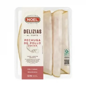 Pechuga de Pollo Cocida en Lonchas Noel sin Gluten y sin Lactosa 110 G