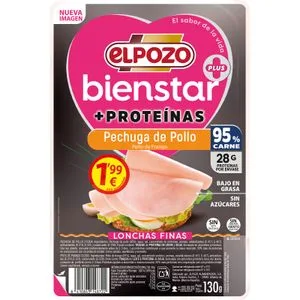 Pechuga de Pollo +proteína - 95% Carne 130 Gr